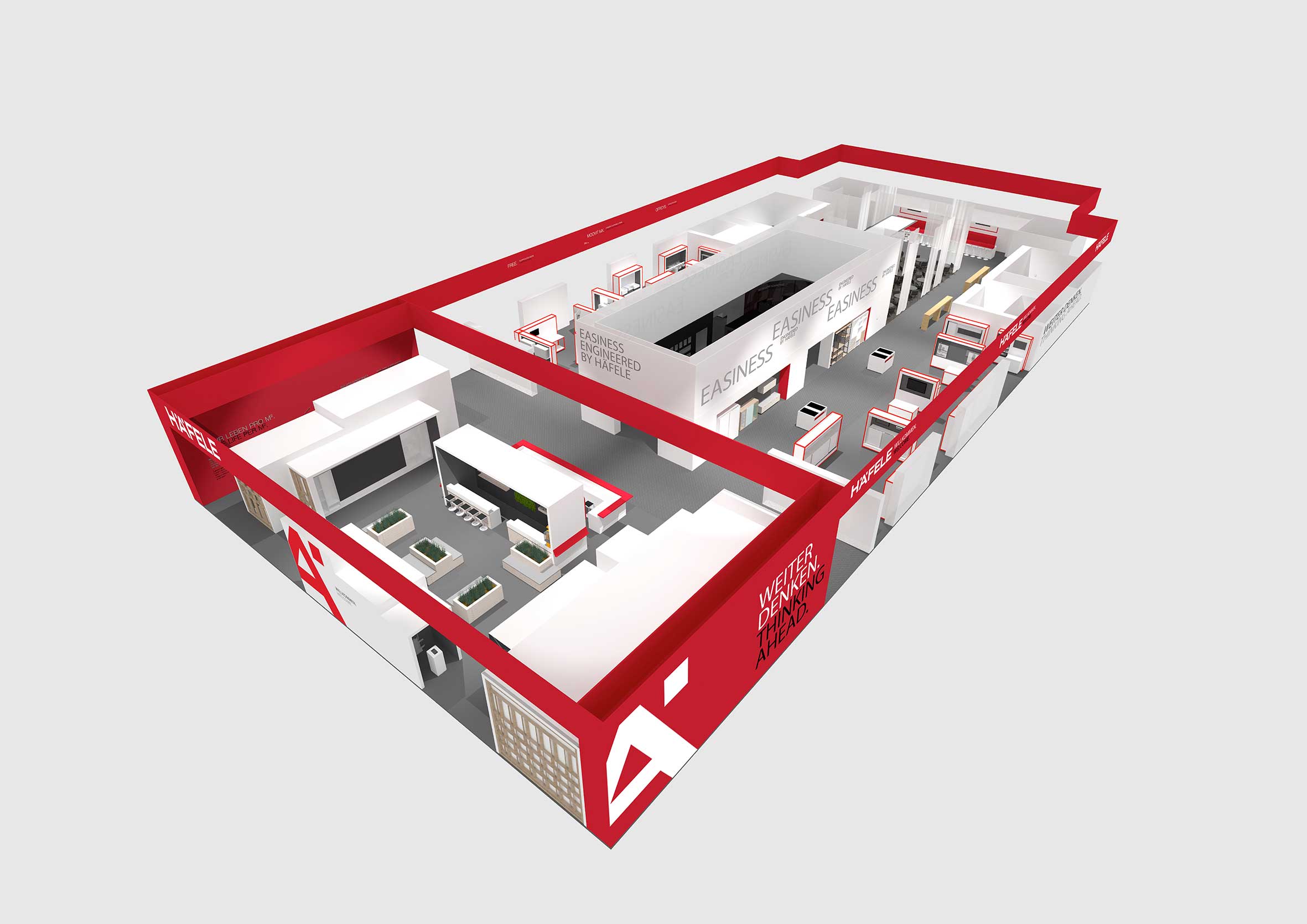 Новый выставочный стенд Häfele на выставке Interzum – Торговая площадка для вдохновления и инноваций. 